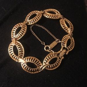 Vintage Monet Bracelet with Safety Chain
